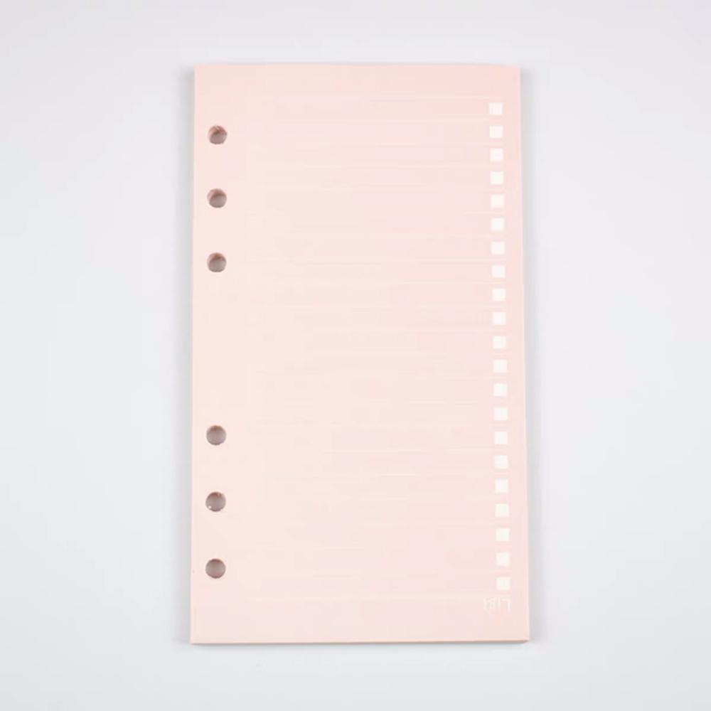 Planner A5 A6 40 Sheets Notebook Paper Loose Leaf Paper Refill Binder Inside Page Paper Refill