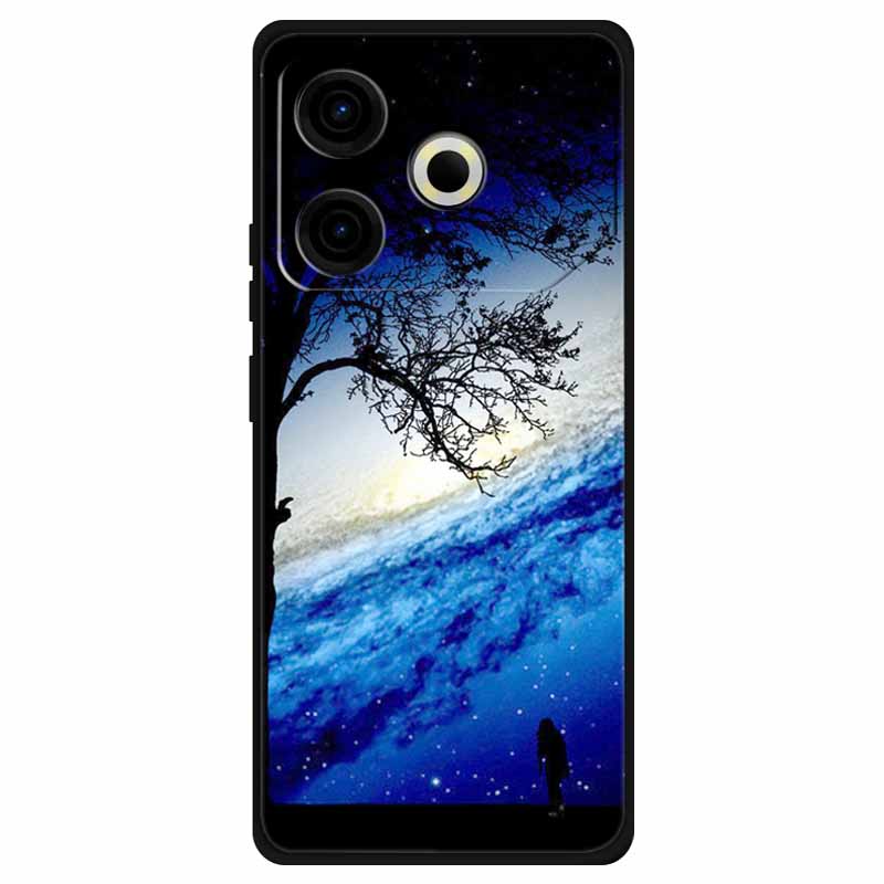 Чехол для Tecno Pova 6 Neo Силиконовый Мягкий Цветок Космос Модный Чехол Для Tecno Phantom X2 Pro Чехлы Пейзажная Краска Чехлы Милые