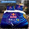 3PCS Bull Car Printed Bedding Set For Bedroom dormitory,  Includes 1 Duvet Cover & 2 Pillowcases for All Seasons Home Decor Fan gifts