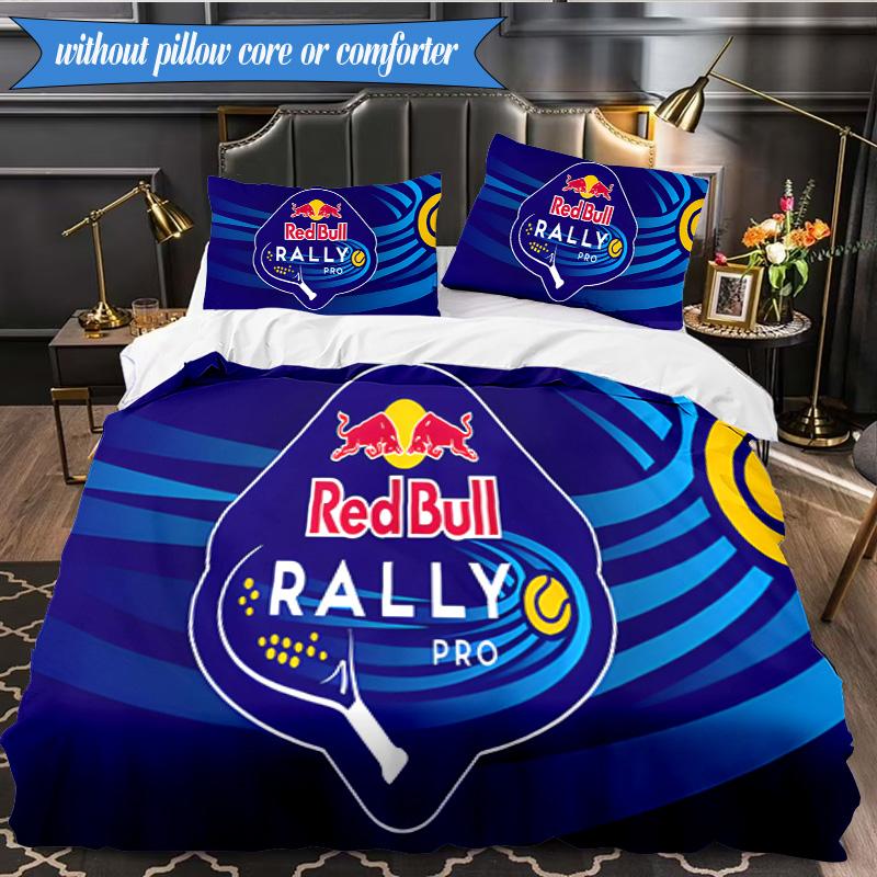 3PCS Bull Car Printed Bedding Set For Bedroom dormitory, Includes 1 Duvet Cover & 2 Pillowcases for All Seasons Home Decor Fan gifts