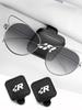 BAG1 Car Black Sunshade Square Leather Sunglasses Holder For VW R Golf Scirocco Jetta Beetle Passat Polo Tiguan Sharan Touran