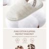 Plush Slippers, Autumn and Winter Home, Indoor Cotton Slippers, Warm Thick Bottom Plush Slippers
