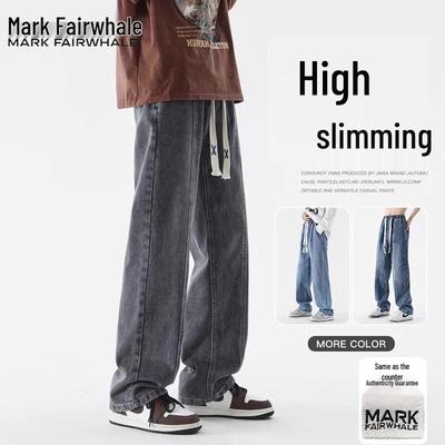 Мужские джинсы Mark Fairwhale в американском ретро-стиле, свободного кроя, с широкими прямыми штанинами