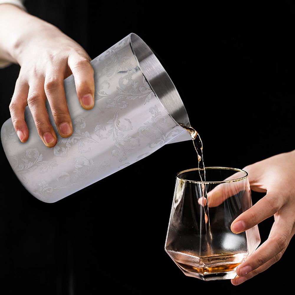 500ml Durable Stainless Steel Bar Beer Cocktail Mixing Cup Wide Mouth Mug