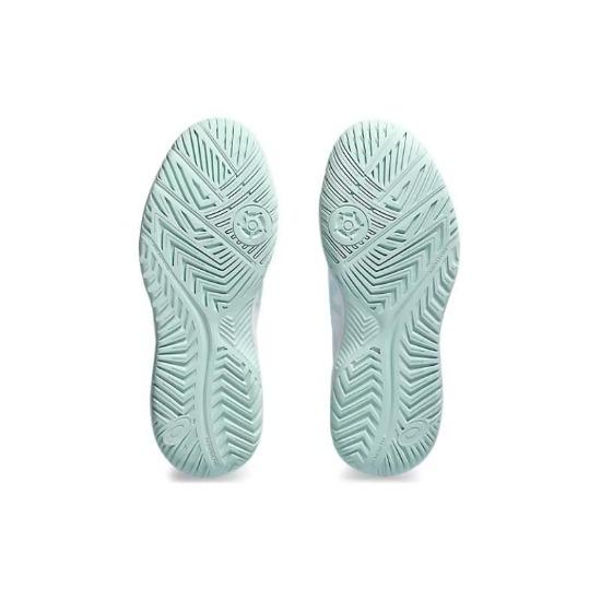 Asics Широкие белые бледно-голубые женские кроссовки Gel Dedicate 8 1042A235-102