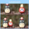 Cute Cartoon Totoro Overhead Dharma Micro Model Ornament For Prop Landscape