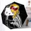 1pc Gothic Hello Kitty Umbrella - Automatic Opening & Closing, Portable Folding Design, 8-Rib Iron Frame, Outdoor Umbrella, Ideal Gift for Fans, Trave