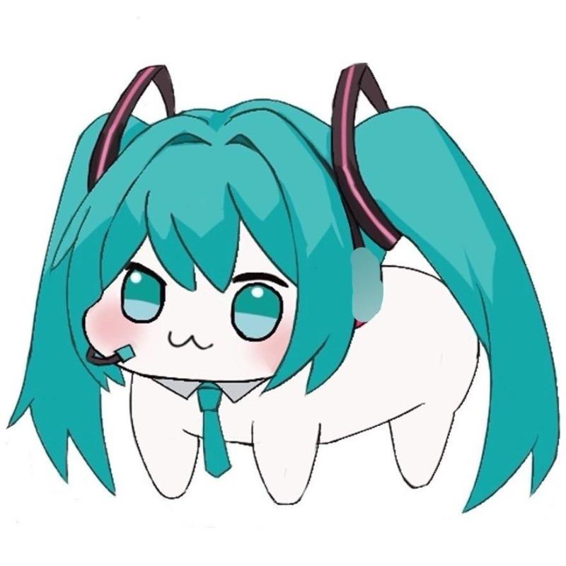 New Doro×Hatsune Miku Cooperation Collectible Figure Car Desktop Decoration Toy Anime Figures Q Version Dolls Model Toys Gift