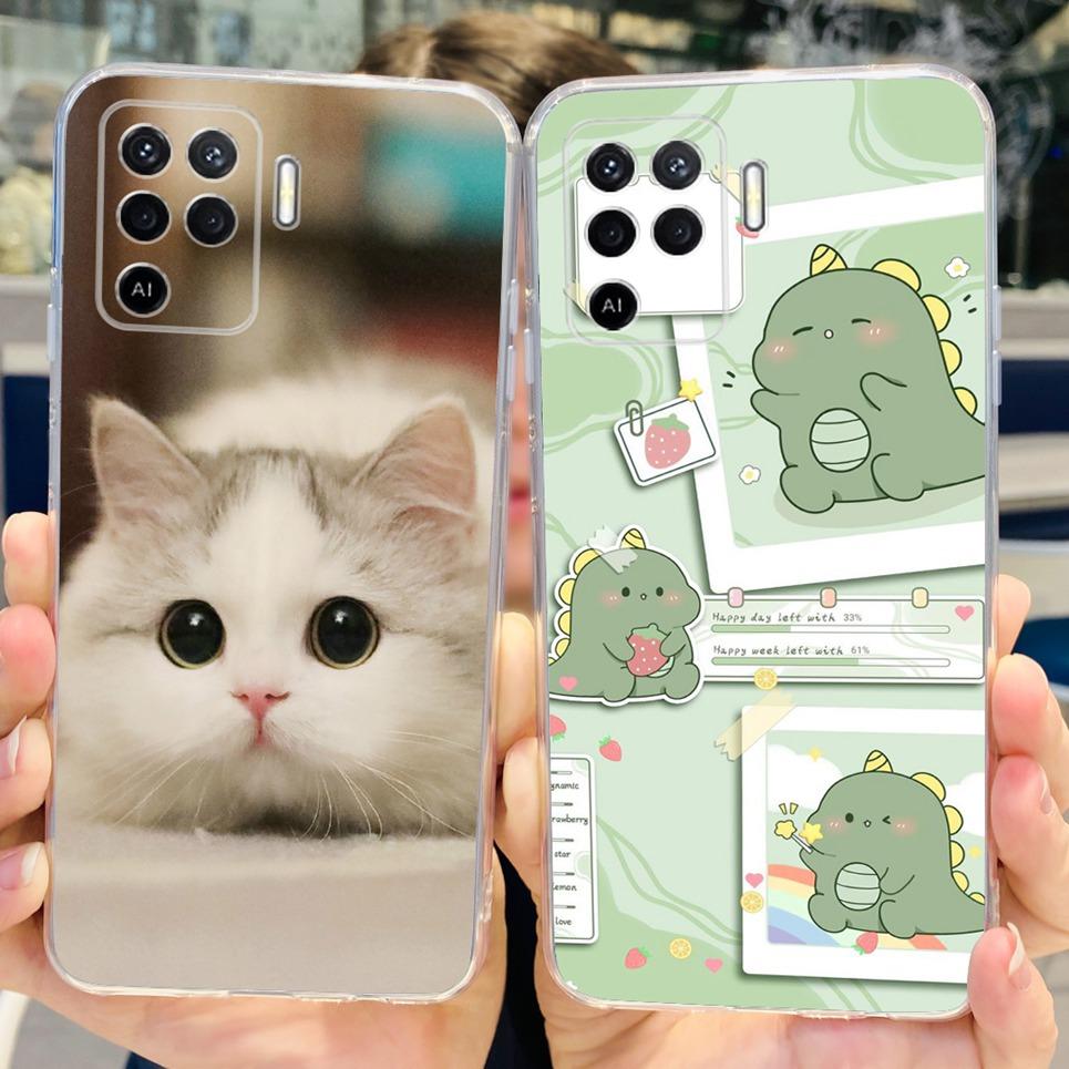 Мультяшный Крутой Стиль Чехол Capa Для Reno5 Lite 5 F Прозрачный Чехол С Рисунком Мягкий Тонкий Силиконовый Funda Для Oppo Reno 5Lite 5F