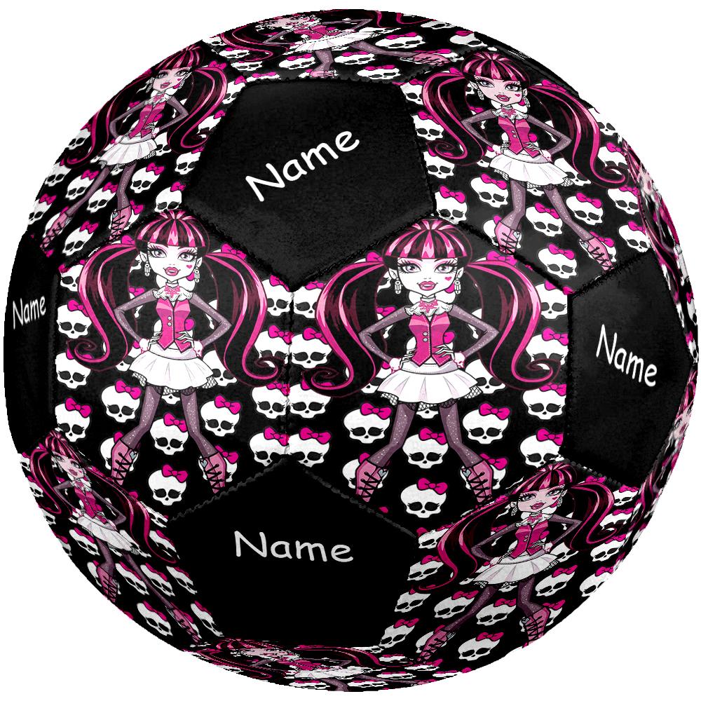 Custom Name Monster High Theme Size 5 Soccer Ball, Suitable for Both Indoor and Outdoor Matches, a Gift Suitable for Everyone.
