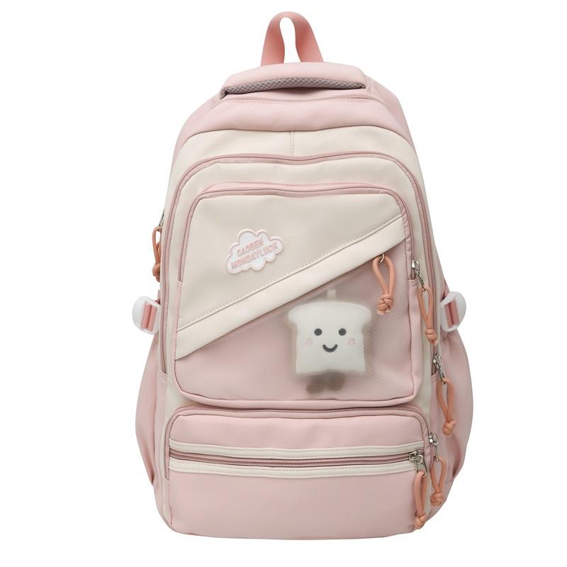 Schoolbag1011 new junior high school students simple schoolbag female high school students computer backpack primary school students large capacity