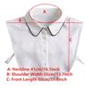 Women Fake Collar Blouse Sweater Lapel Detachable Collars For Women False Collars White Button Down Half Shirt Accessories