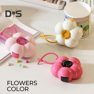 Коробка для таблеток Большая вместимость Несколько отделений Компактный дизайн Портативный органайзер для хранения лекарств в форме мультфильма