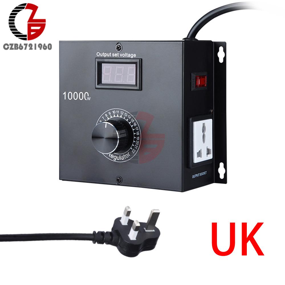 10000W AC 220V Electrical Voltage Regulator Controller Converter Regulator Transformer Variable Voltage dimmer Speed Controller