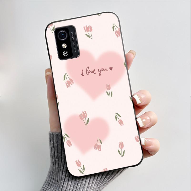 Phone Case For ZTE Blade L9 Casing Luxury Fashion Butterfly Flowers Black Jelly Soft Silicone Back Cover For ZTE BladeL9 Bumper