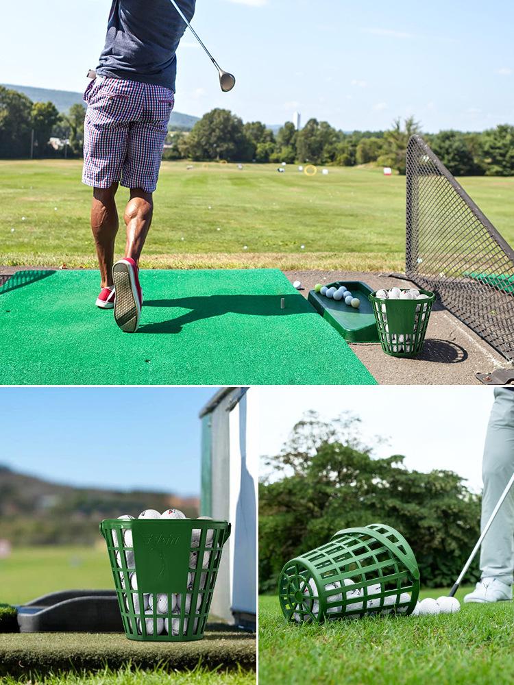 Сетчатый сачок для мячей PGM Golf и корзина - Вместимость 50 мячей для использования на тренировочном поле