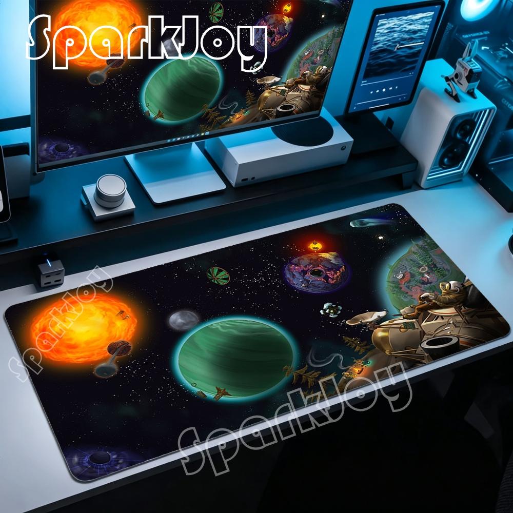 Xxl Outer Wilds Solar System Hd Deskmat Anime Rubber Keyboard Laptop Gaming Nonslip Mat Stitch Edge Mouse Pad With Lockedge