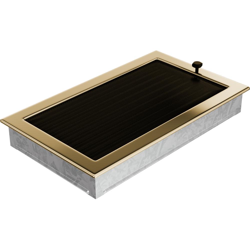 Крышка вентиляционная 22х37 позолоченная с жалюзи