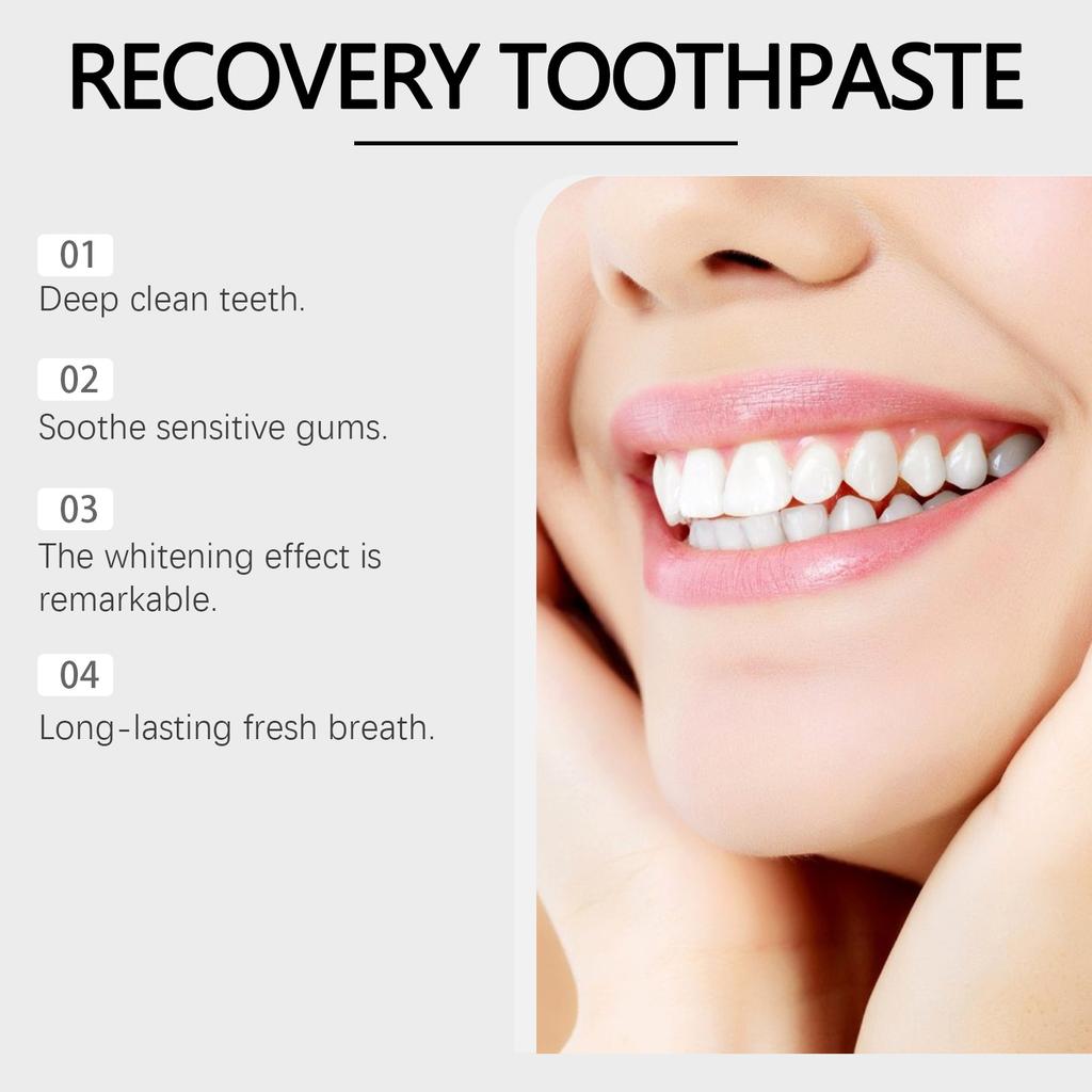 ORALHOE Whitening Toothpaste for Daily Gum Care, Gentle Stain Removal,100ml
