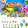 My Monster Singing Theme Birthday Banner Balloon Party Supplies Decorations Set