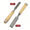 4Pcs Wood Carving Chisels Set Professional for Woodworking 6/12/18/24mm Comfortable Beech Handle Wood Chisel with Wood Handles