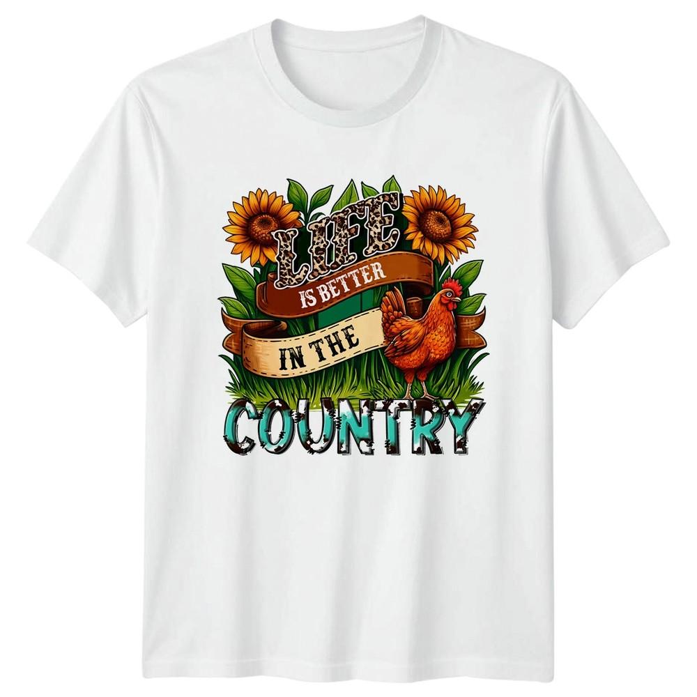 Life Is Better In The Unisexs TShirt Country Life Farming Birthday Gift For Her