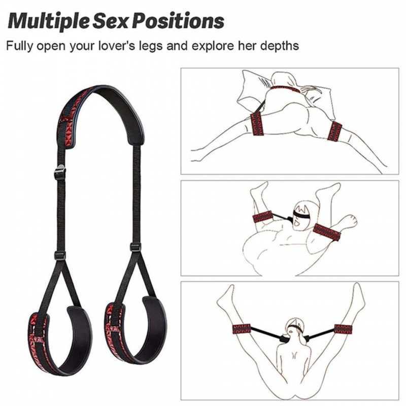Sex Bondage Gear Sets for Adult Flirting - Handcuffs, Leg Splitter, Strappers and More Alternative Sex Toys for Women with