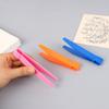 5Pcs Color Plastic Tweezers Child Flat Headed Tweezers For Toddler Fine Motor Learning Toys Early Education Toys