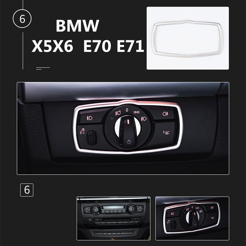 Стайлинг автомобиля, кнопка подъема стекла, декоративная рамка для BMW X5X6 E70 E71, модификация интерьера