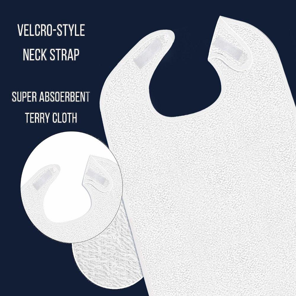 Stain Resistant Elderly Bib Washable Saliva Towel Multi-purpose Adult Bibs a Mess-Free Diet