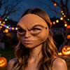 Дышащий костюм инопланетянина, маска на Хэллоуин, реалистичная форма, реквизит, легкая, мягкая, ПУ, маска ужаса, пенопластовое лицо для карнавала, вечеринки, косплея, с вырезами для глаз