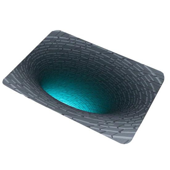 3D Визуальная Яма Ковер Оптическая Иллюзия Напольный Коврик Реалистичный Рисунок Ямы Придверный Коврик Тест И Игра