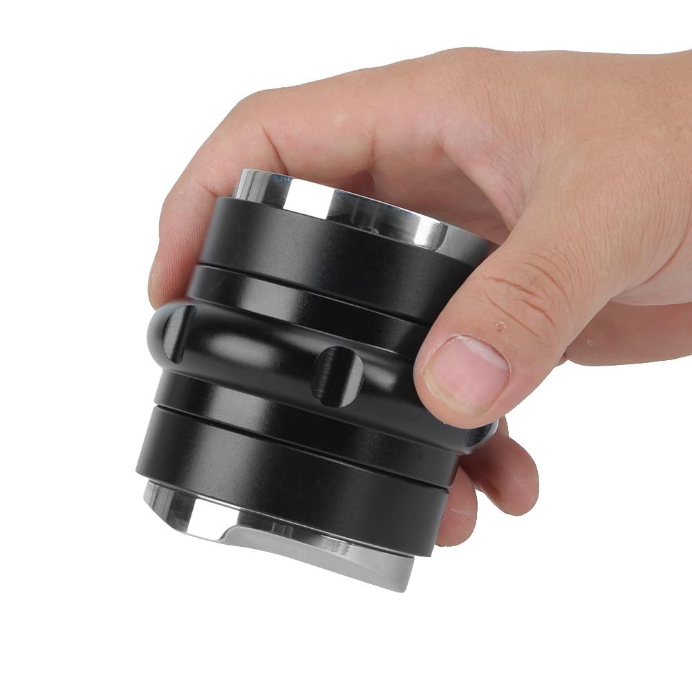 Регулируемый кофейный темпер из нержавеющей стали 5,8 см с двойной головкой: плоский и с 3 наклонными сторонами