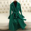 Double-sided Woolen Cashmere Coat Women's Long Slim and Thin Fashion High-end Woolen Coat