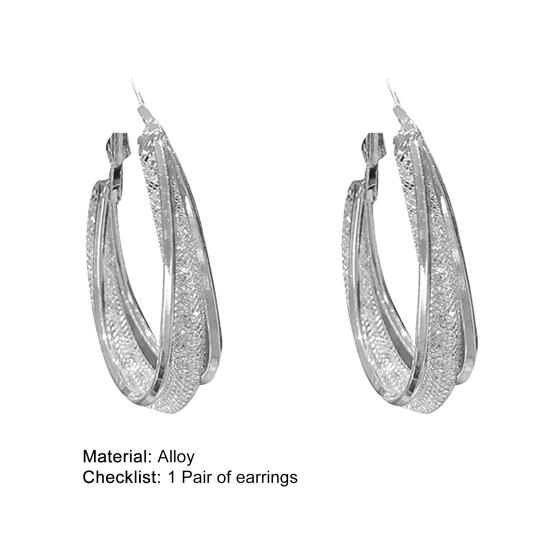 Красивые женские серьги-кольца, высококачественные, антидеформированные, долговечные