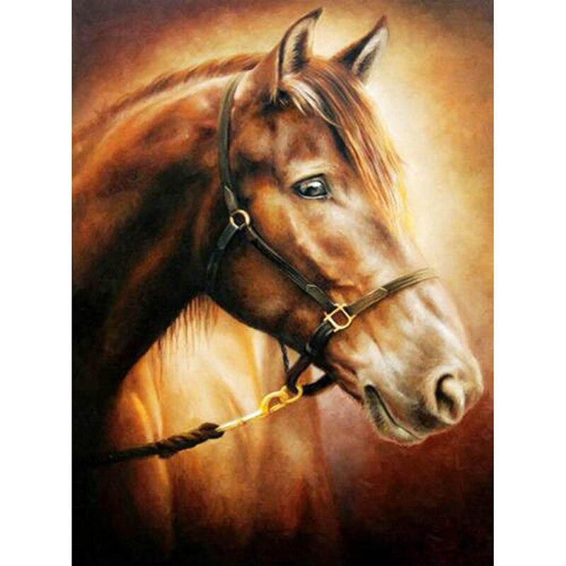 Horse DIY 5D Diamond Painting Full Round Drill Mosaic Animal Diamond Embroidery Cross Stitch Kits Home Decor