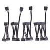 4-контактный 1 штекер на 3/4/5/6 гнездовой разветвитель Sata Power Extension Кабель жесткого диска