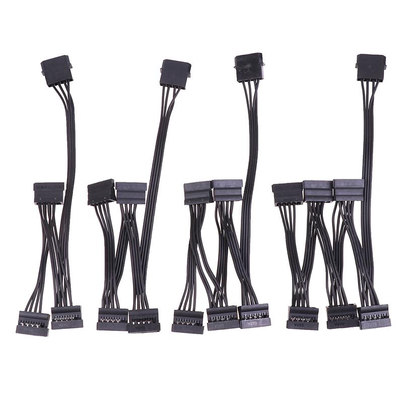 4-контактный 1 штекер на 3/4/5/6 гнездовой разветвитель Sata Power Extension Кабель жесткого диска