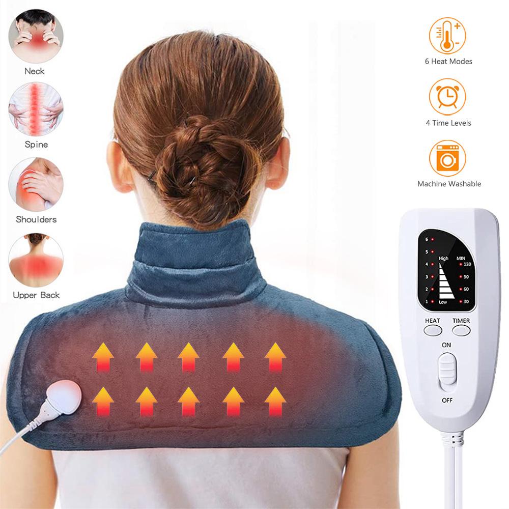 Электрическая грелка для облегчения боли в шее и плечах, подогреватель с автоматическим выключением