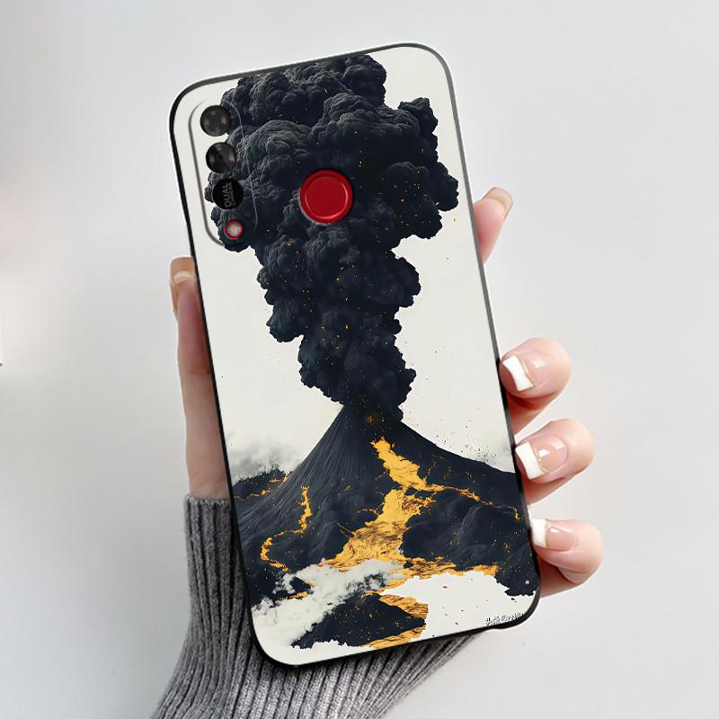 Чехол для телефона Itel S15/S15 Pro Конфетный цвет Желейный Мягкий Ударопрочный Черная Крышка Модный Стиль Расписной Узор Корпус