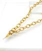 Bonbeau Edge Pendant Bold Chain Necklace Angel Wing Pendant Bold Gold Chain Necklace