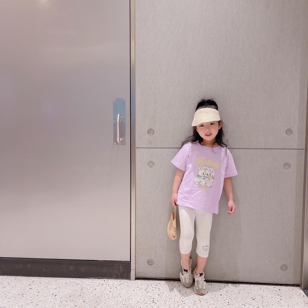 Boys and Girls Soft Cotton T-shirt 2025 Summer Children's Sleeve T-shirt Loose Cartoon Absorb Sweat Breathable