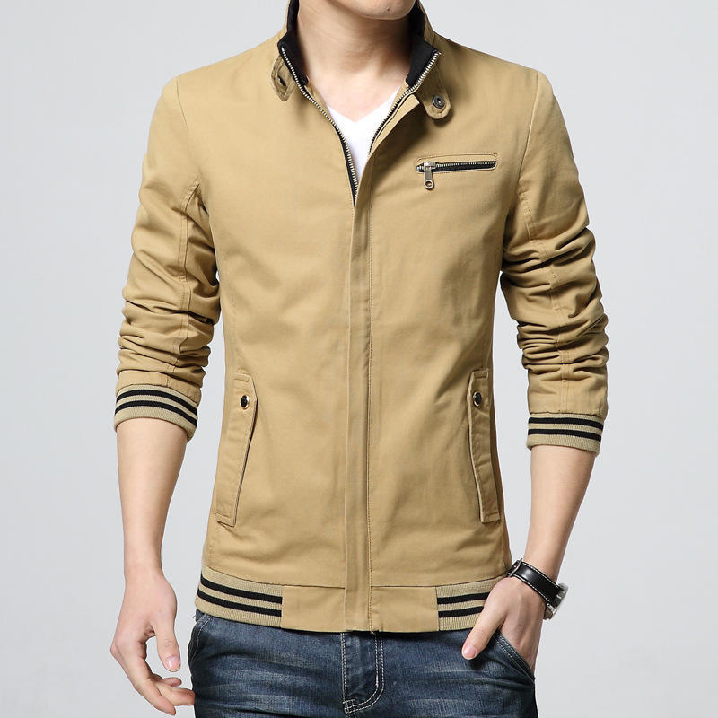 Spring Men's Jacket Men's Jacket Casual Jacket Student Washed Cardigan