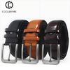 PU Leather Belts for Men Luxury Designer High Quality Fashion Style Vintage Brown Cowboy Male Belt Casuel for Male ND005