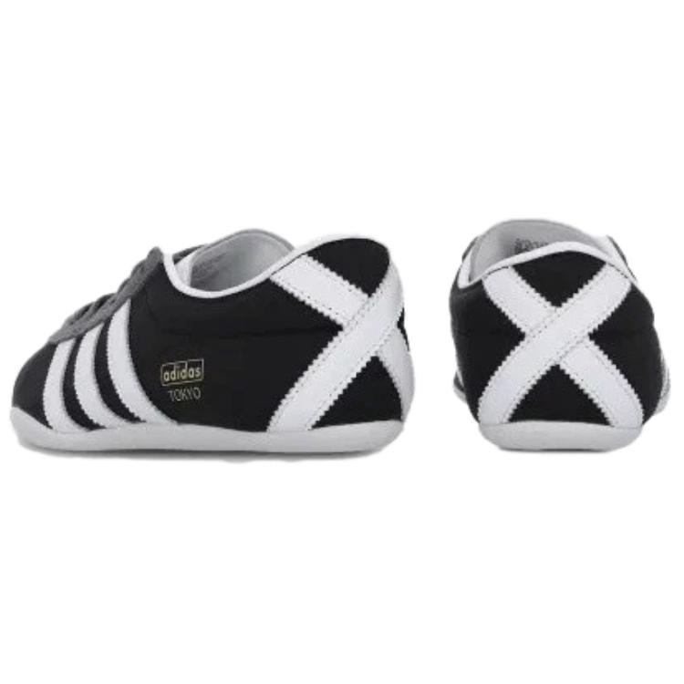 adidas Токио Черно-белые женские кроссовки Core-Black Footwear-White Off-White JQ3681