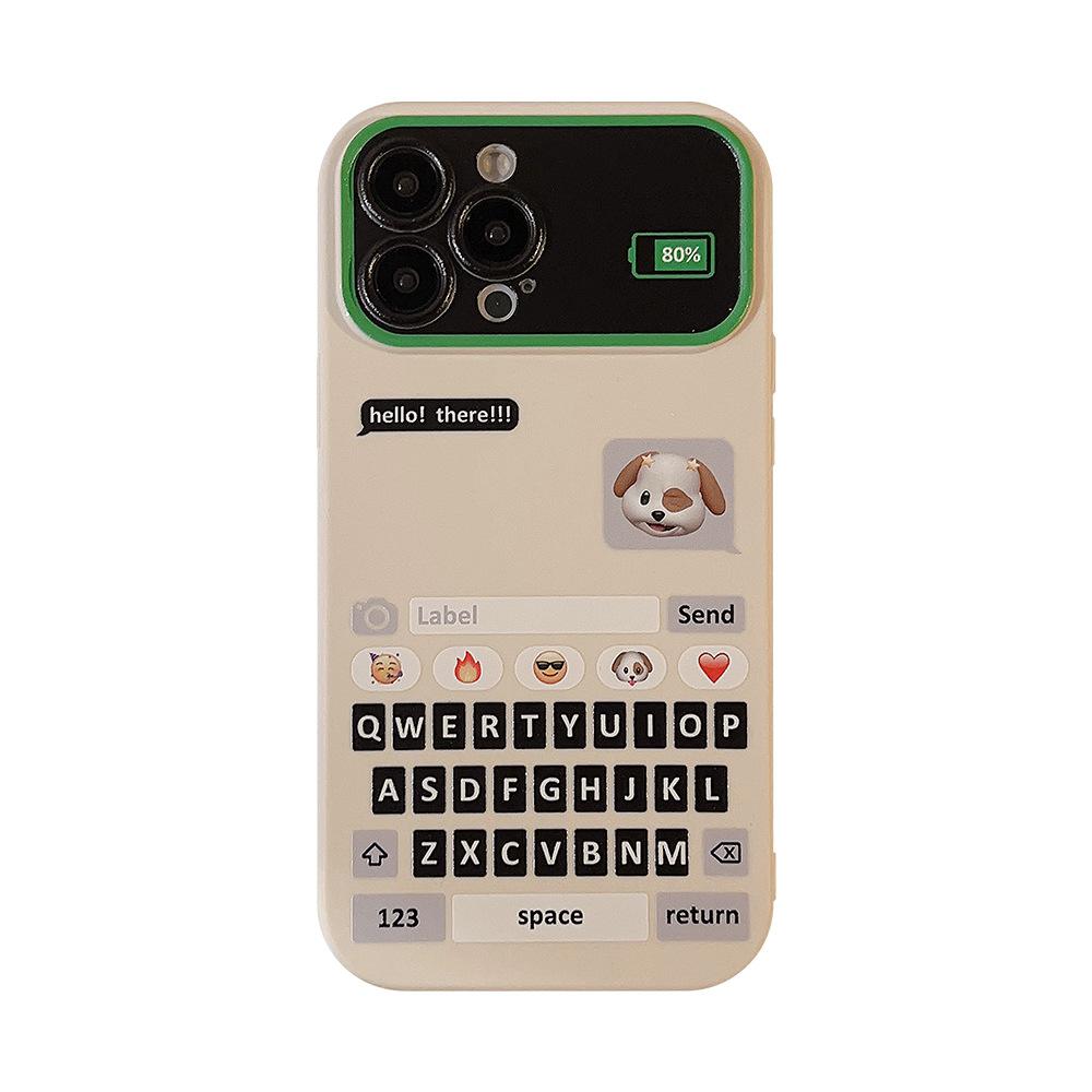 Applicable To 15Pro Max Chat Box Puppy IPhone 13 Personality Cartoon 11 Anti Fall 16 Sets