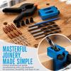 34pcs 15° Drilling Angle Pocket Hole Jig Kit Inclined Hole Fixture Dowel Joinery Kit  For Carpenters