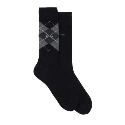 Boss Mens Argyle Crew Socks (Pack of 2)
