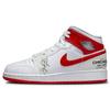 Air 1 Mid GS Rookie Season Kids Sneakers White University-Red DR6496-116
