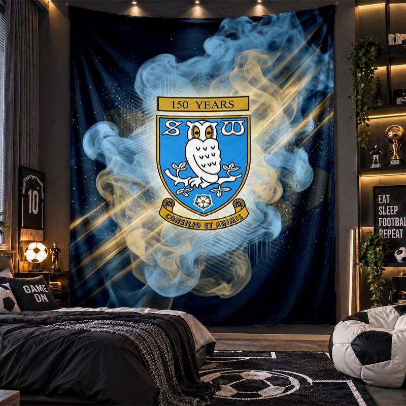 Wall Hanging Tapestry Sheffield Wednesday Print Cloth for Living Room Bedroom Home Decor
